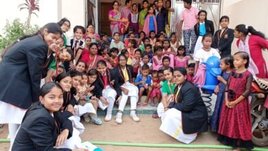 Photo of Distribution of blankets and sweets to the children of the orphanage by the seventh grade students of Dev International School.